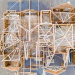 an overhead view of a house being built