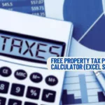 tax proration calculator on a table