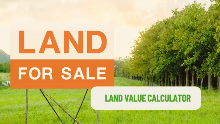 a sign that says land for sale